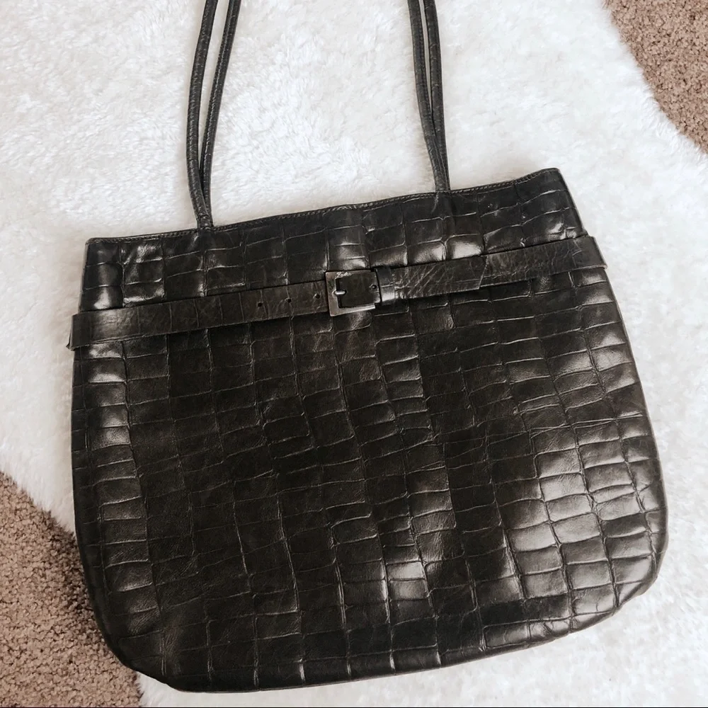 Vintage Genuine Leather Falor Tote